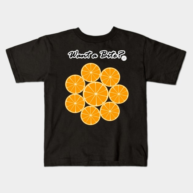 Orange Kids T-Shirt by LinYue